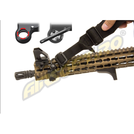 ADAPTOR PRINDERE CUREA QD - PICATINNY 45 GR. - ANGLED OFFSET