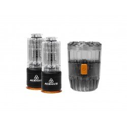 ACETECH ACEHIVE 40MM GAS GRENADES, 80 BBS (2 PCS) AND SPAWNER LOADER - TRANSPARENT