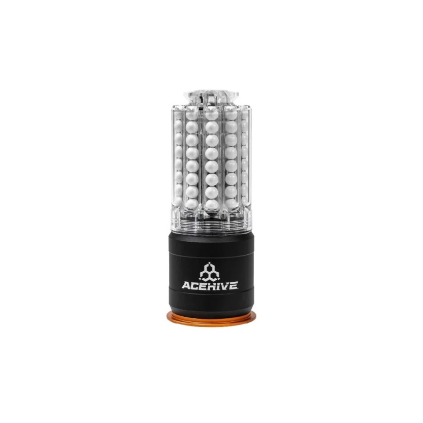 ACETECH ACEHIVE 40MM GRANATA A GAS, 80 BBS (2 PEZZI) E SPAWNER LOADER - TRASPARENTE