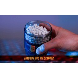ACETECH ACEHIVE 40MM GAS GRENADES, 80 BBS (2 PCS) AND SPAWNER LOADER - TRANSPARENT