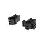 ANELI DI MONTAGGIO PER SLITTA - 25.44MM/30MM - NERO