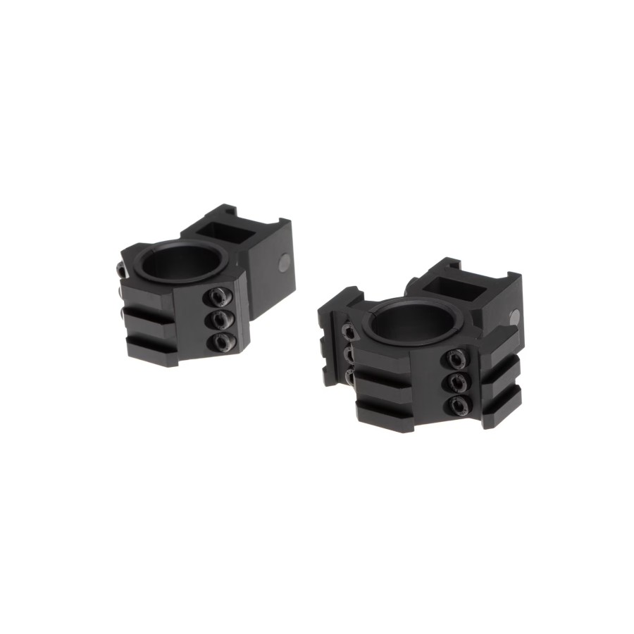 ANELI DI MONTAGGIO PER SLITTA - 25.44MM/30MM - NERO
