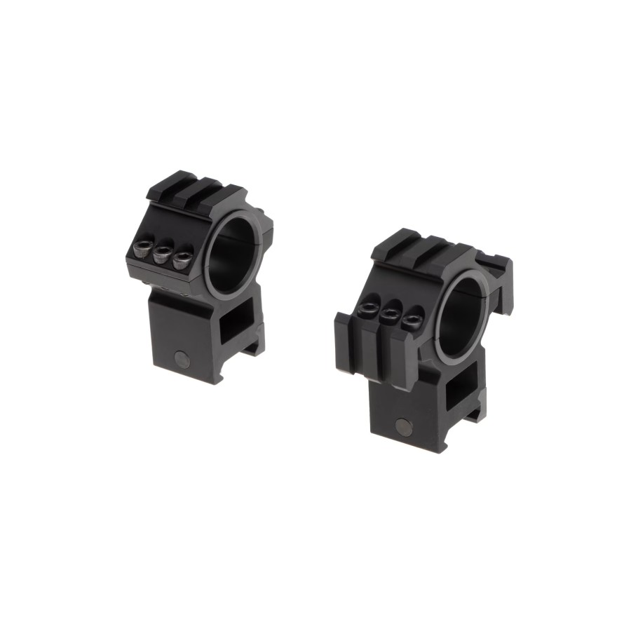 ANELI DI MONTAGGIO PER SLITTA - 25.44MM/30MM - NERO