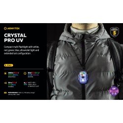 LANTERNA ARMYTEK MODEL CRYSTAL PRO UV - BLUE