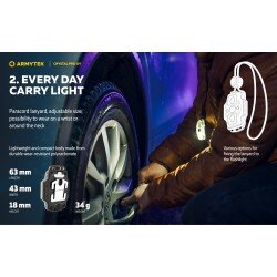 LANTERNA ARMYTEK MODEL CRYSTAL PRO UV - BLUE