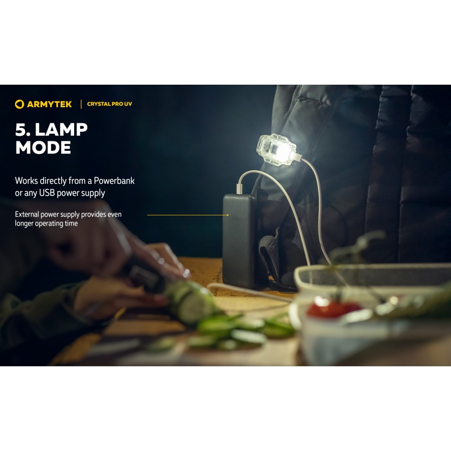 LANTERNA ARMYTEK MODEL CRYSTAL PRO UV - RED