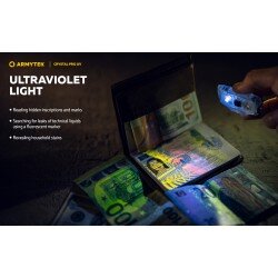 LANTERNA ARMYTEK MODEL CRYSTAL PRO UV - BLUE