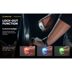 LANTERNA ARMYTEK MODEL CRYSTAL PRO UV - BLUE