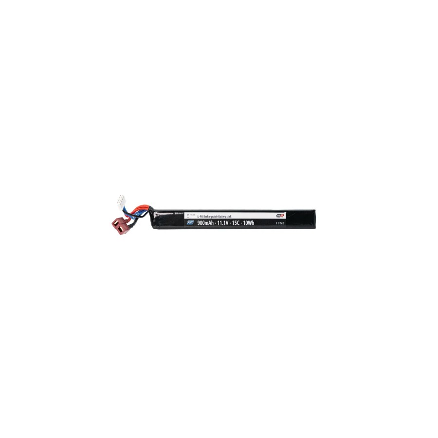 ASG-S2 LIPO - BATTERY 11.1V - 900 MAH - 15C - T-PLUG