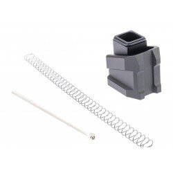 CTM ENLARGED ALUMINUM MAGAZINE BASE PLATE AAP-01 AND G-SERIES - BLACK