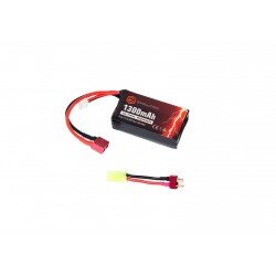 LI-PO ULTRA POWER BATTERY - 11.1V - 1300MAH - T-PLUG + ADAPTER