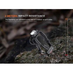 FENIX HP35R MULTIPLE LIGHT SOURCES HIGH-OUTPUT SEARCH&RESCUE HEADLAMP - 4000 LUMENI - BLACK