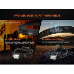 FENIX HP35R MULTIPLE LIGHT SOURCES HIGH-OUTPUT SEARCH&RESCUE HEADLAMP - 4000 LUMENI - BLACK