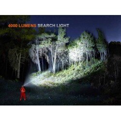 FENIX HP35R MULTIPLE LIGHT SOURCES HIGH-OUTPUT SEARCH&RESCUE HEADLAMP - 4000 LUMENI - BLACK