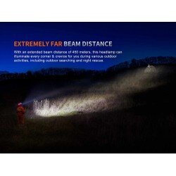 FENIX HP35R MULTIPLE LIGHT SOURCES HIGH-OUTPUT SEARCH&RESCUE HEADLAMP - 4000 LUMENI - BLACK