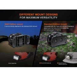 FENIX HP35R MULTIPLE LIGHT SOURCES HIGH-OUTPUT SEARCH&RESCUE HEADLAMP - 4000 LUMENI - BLACK