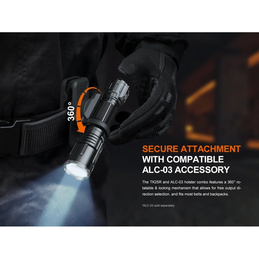 FENIX MULTIFUNCTION LAW ENFORCEMENT AND DUTY FLASHLIGHT TK25R