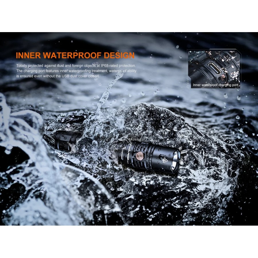 FENIX COMPACT RECHARGEABLE TACTICAL FLASHLIGHT PD36R V2.0