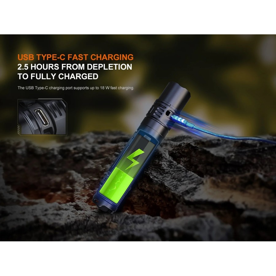 FENIX COMPACT RECHARGEABLE TACTICAL FLASHLIGHT PD36R V2.0