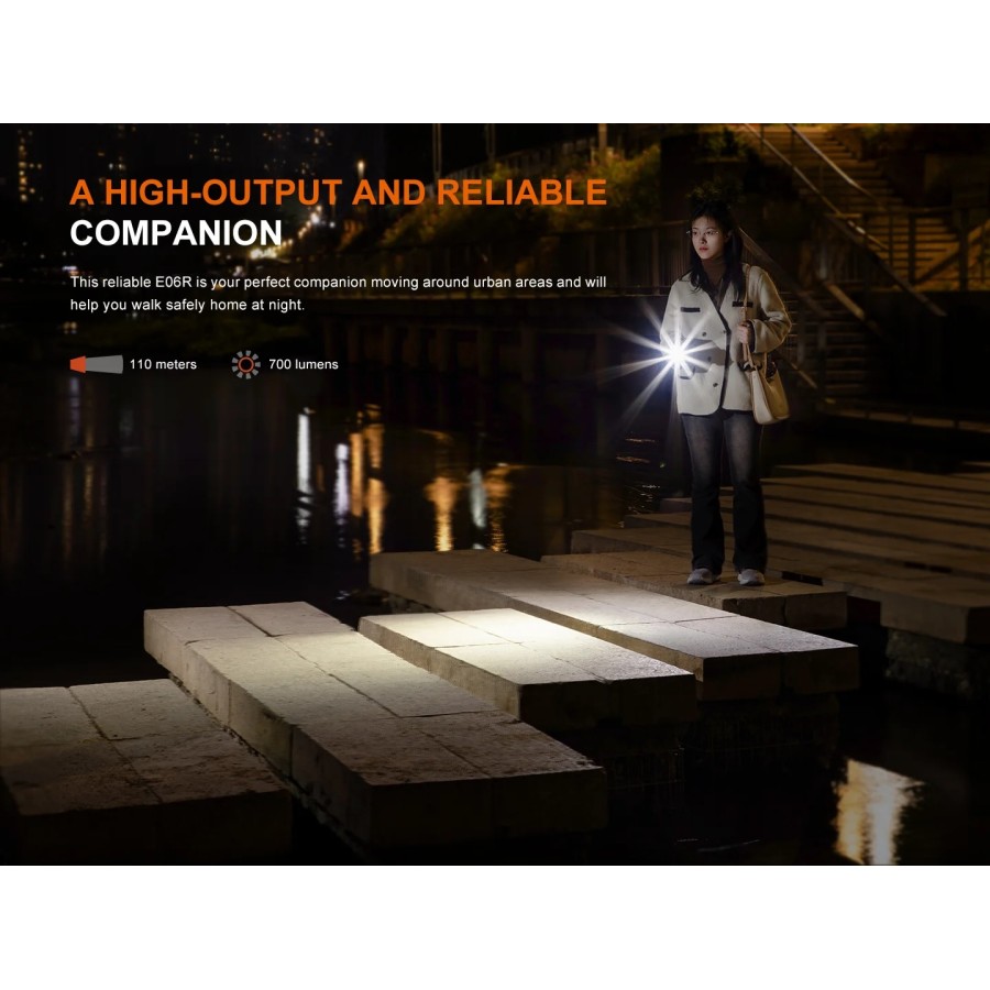 FENIX E06R KEYCHAIN FLASHLIGHT - 3 IN 1 - GRAFFITI