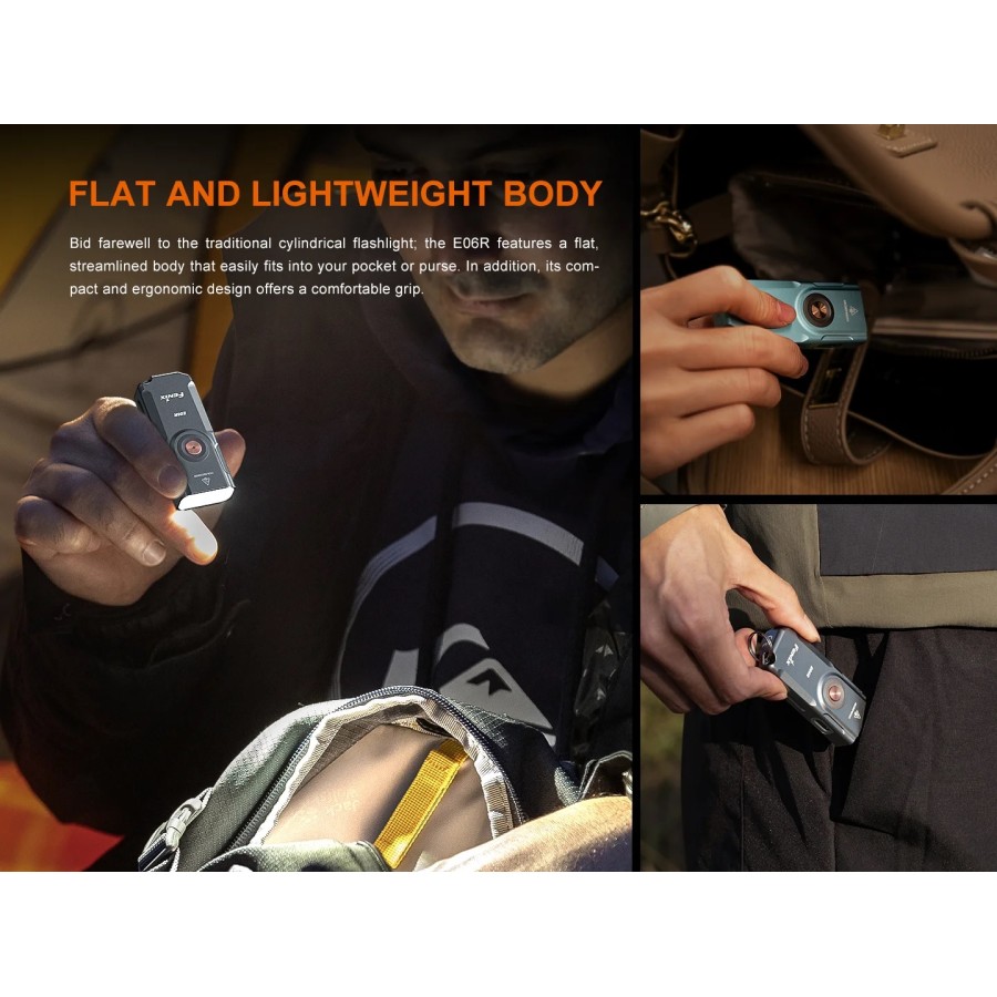 FENIX E06R KEYCHAIN FLASHLIGHT - 3 IN 1 - GRAFFITI
