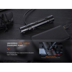 FENIX TORCIA TATTICA RICARICABILE PER IMPIEGHI PESANTI PD36R PRO