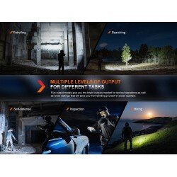 FENIX TORCIA TATTICA RICARICABILE PER IMPIEGHI PESANTI PD36R PRO