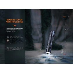 FENIX TORCIA TATTICA RICARICABILE PER IMPIEGHI PESANTI PD36R PRO