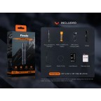 FENIX HEAVY-DUTY RECHARGEABLE TACTICAL FLASHLIGHT PD36R PRO