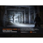 FENIX HEAVY-DUTY RECHARGEABLE TACTICAL FLASHLIGHT PD36R PRO