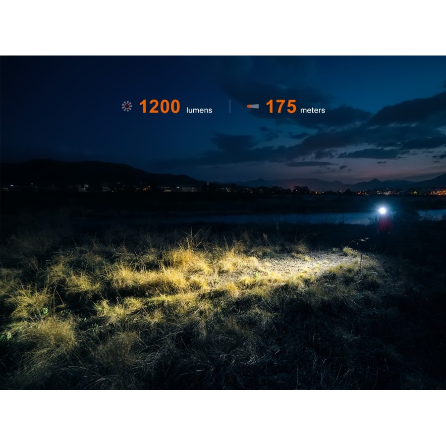 FENIX HM55R LAMPADA FRONTALE MULTI-LED LEGGERA PER ESTERNI - 1200 LUMEN - VIOLA NEBULA