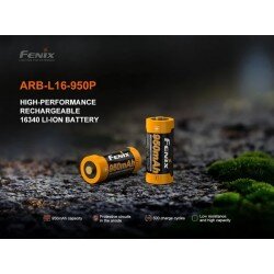 ACUMULATOR FENIX RCR123A / 16340 / 950MAH (LI-ION)