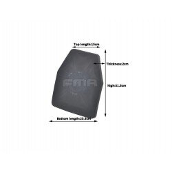 FMA SAPI DUMMY BALLISTIC PLATE (1 PCS) - BLACK