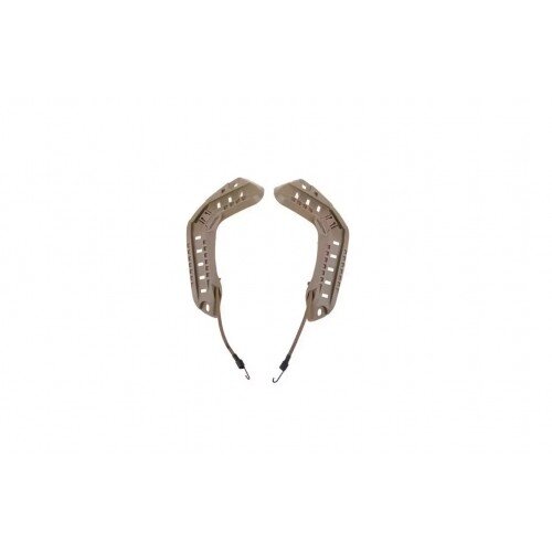 SET OF RAILS FOR FAST TYPE HELMETS - TAN