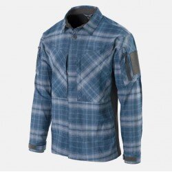 MBDU SHIRT WESTERN BLUE PLAID