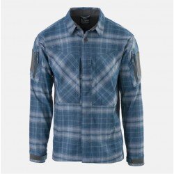 MBDU SHIRT WESTERN BLUE PLAID