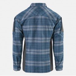 MBDU SHIRT WESTERN BLUE PLAID