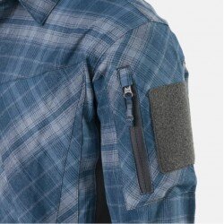 MBDU SHIRT WESTERN BLUE PLAID