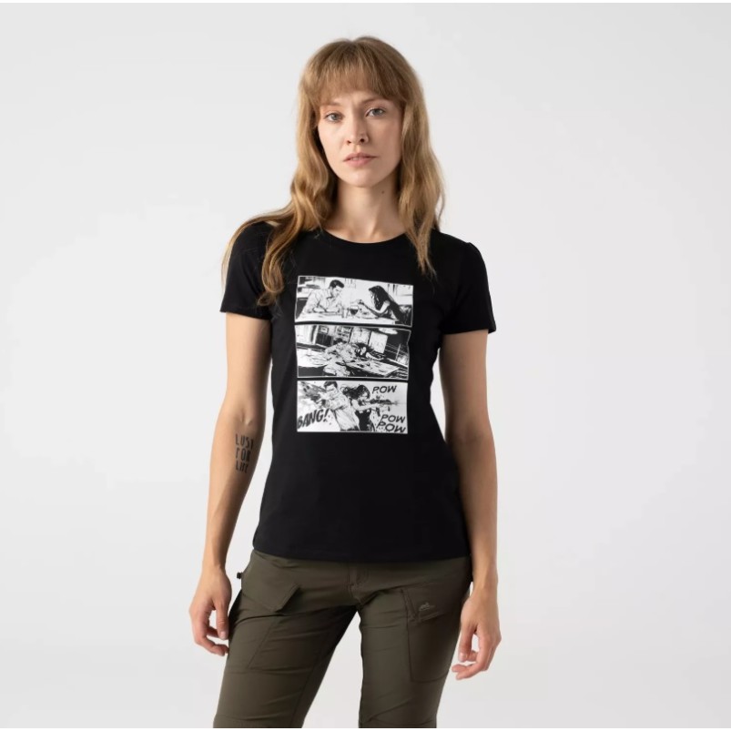 TRICOU SLIM DAMA - COMBAT DATE - BLACK