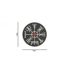 VEGVISIR VIKING COMPASS PATCH GLOW