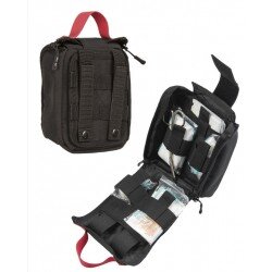 MIL-TEC IFAK - INDIVIDUAL FIRST AID KIT - LASER CUT - BLACK