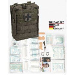 MIL-TEC LARGE 43-PIECE FIRST AID KIT LEINA - OLIVE
