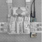 PORT RADIO LASER CUT - WING VELCRO - PARTEA STANGA - MULTICAM