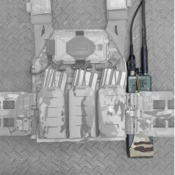 WARRIOR LASER CUT WING VELCRO MBITR/HARRIS RADIO POUCH - MULTICAM