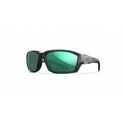 WX ALPINE: MONTATURA GRIGIO CRISTALLO LUCIDO - LENTI CAPTIVATE A SPECCHIO VERDE POLARIZZATE