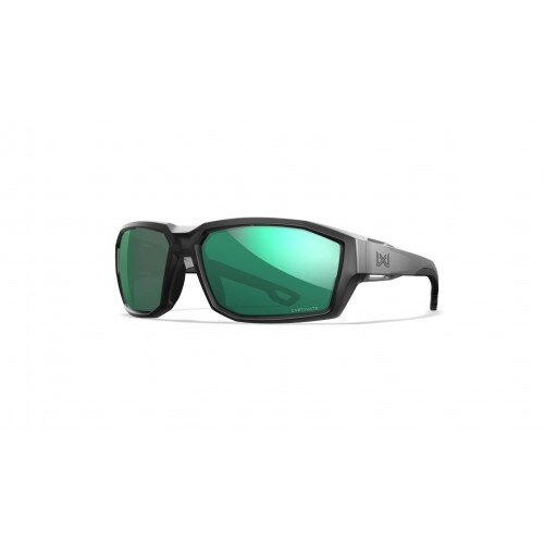 WX ALPINE: MONTATURA GRIGIO CRISTALLO LUCIDO - LENTI CAPTIVATE A SPECCHIO VERDE POLARIZZATE 