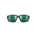 WX ALPINE LENSES: CAPTIVATE POLARIZED GREEN MIRROR FRAME: MATTE TRANSLUCENT BLACK