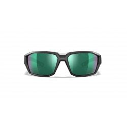 WX ALPINE: MONTATURA GRIGIO CRISTALLO LUCIDO - LENTI CAPTIVATE A SPECCHIO VERDE POLARIZZATE
