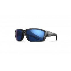 WX ALPINE: MONTATURA GRIGIO CRISTALLO LUCIDO - LENTI CAPTIVATE A SPECCHIO BLU POLARIZZATE