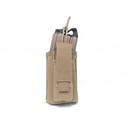 WARRIOR ASSAULT SYSTEMS PORTA CARICATORE SINGOLO APERTO 5.56MM 9MM COYOTE